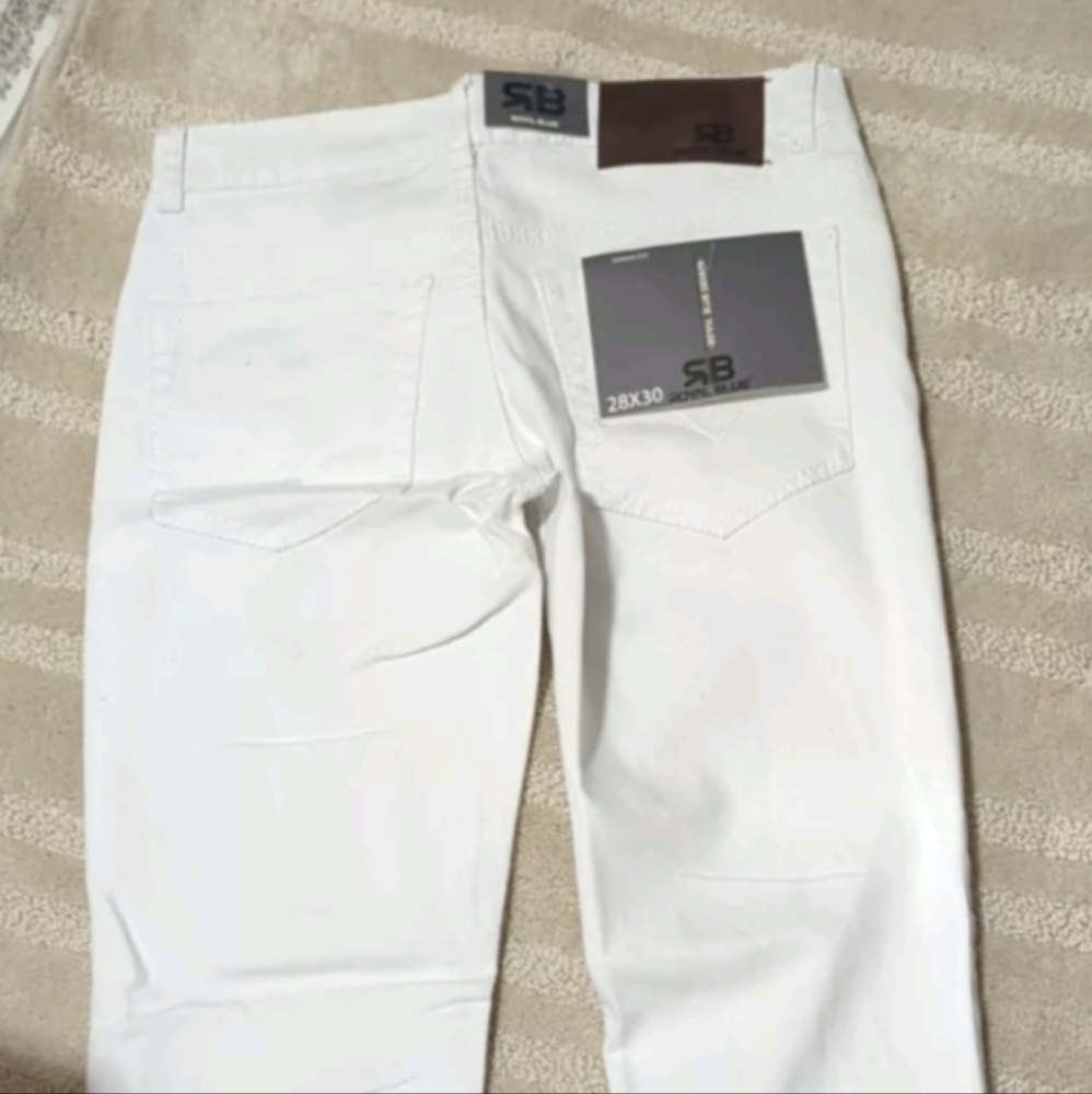 Women's Skinny Fit Ankle Denim Jeans White 28x30 New With Tags SB Royal - Picture 4 of 11